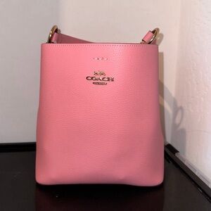 Coach Blush Pink Leather Shoulder Bag